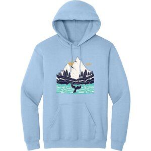 Beluga Whale Tail Kenai Fjords Alaska Pullover Hoodie